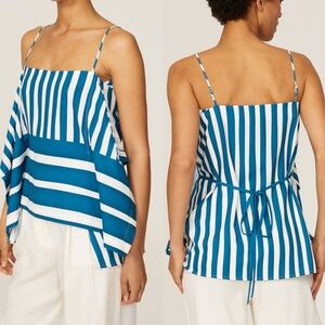 TOME Hankerchief Stripe Tank Top Size XL NWT